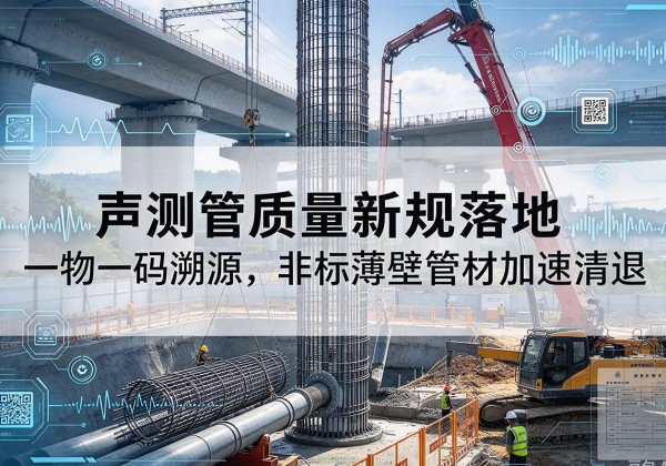 鹿寨声测管质量新规落地，一物一码溯源，非标薄壁管材加速清退