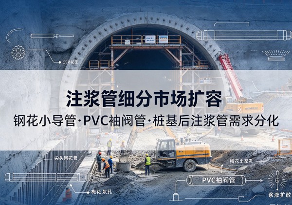鹿寨注浆管细分市场扩容，隧道钢花小导管、PVC 袖阀管、桩基后注浆管需求分化